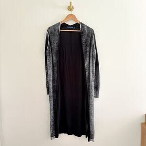 525 America Open-Front Long Sleeve Duster Cardigan Gray S